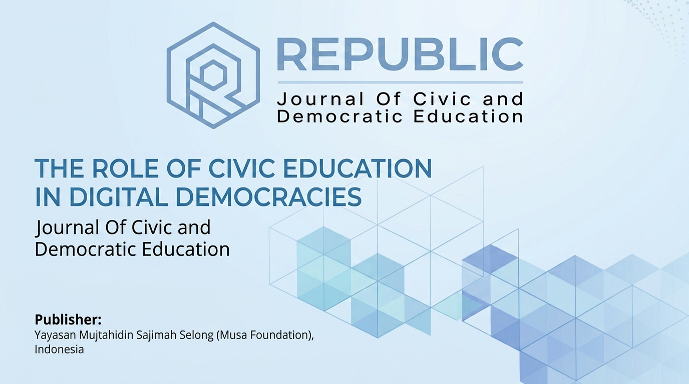 Sambutan Editor-in-Chief REPUBLIC Journal